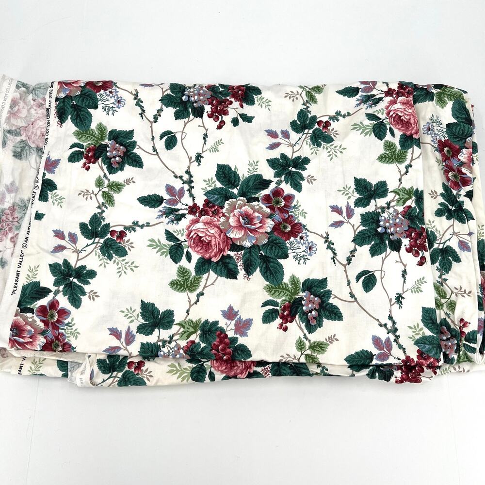Waverly Pleasant Valley fabric for upholstery comforter pillows drapes - 8 yards